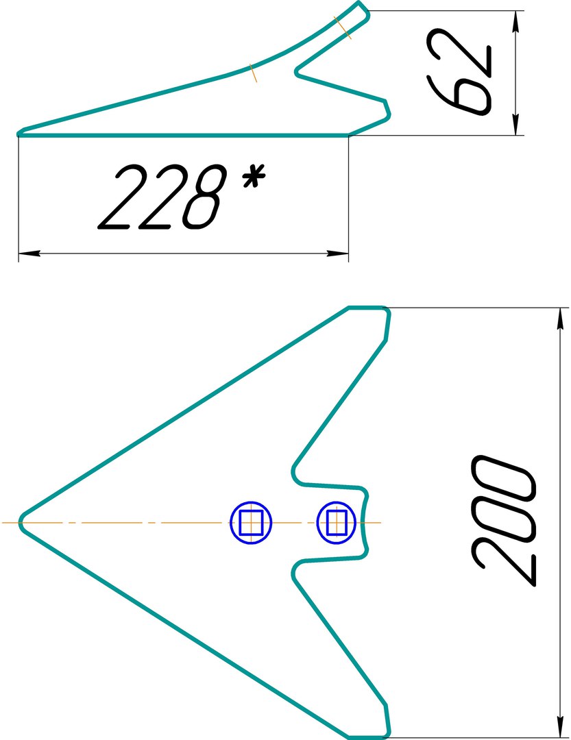 Лапа АСМ 00.200( 220 мм)