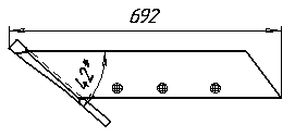 лемех ПЯШ 01200-02(напл. с долотом) лемех ПЯШ 01200-02(напл. с долотом)